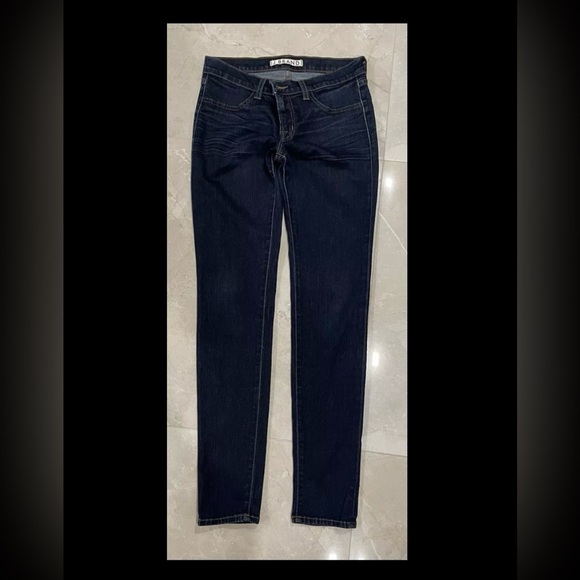 JBrand Women’s Jeans Size 28 Dark Denim Skinny Zipper Front Button Closure - Picture 4 of 5